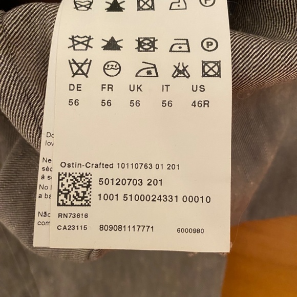 HUGO BOSS Men’s Linen Blend Blazer sz46 - Picture 10 of 11